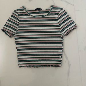 Small worn once striped ambiance shirt